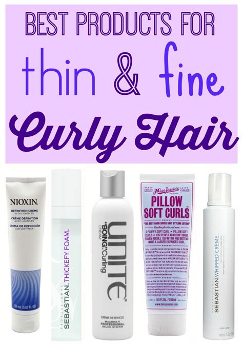 best hair products for thin curly hair